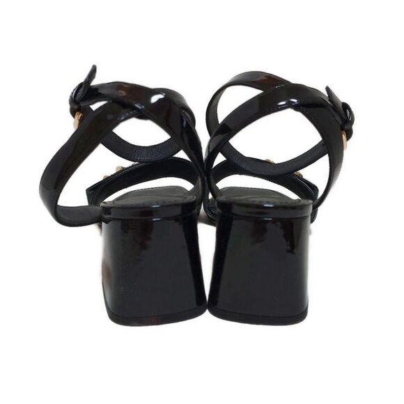 LOUIS VUITTON - Black Women's Sandals Patent Leather 245-080125 - Picture 3 of 6